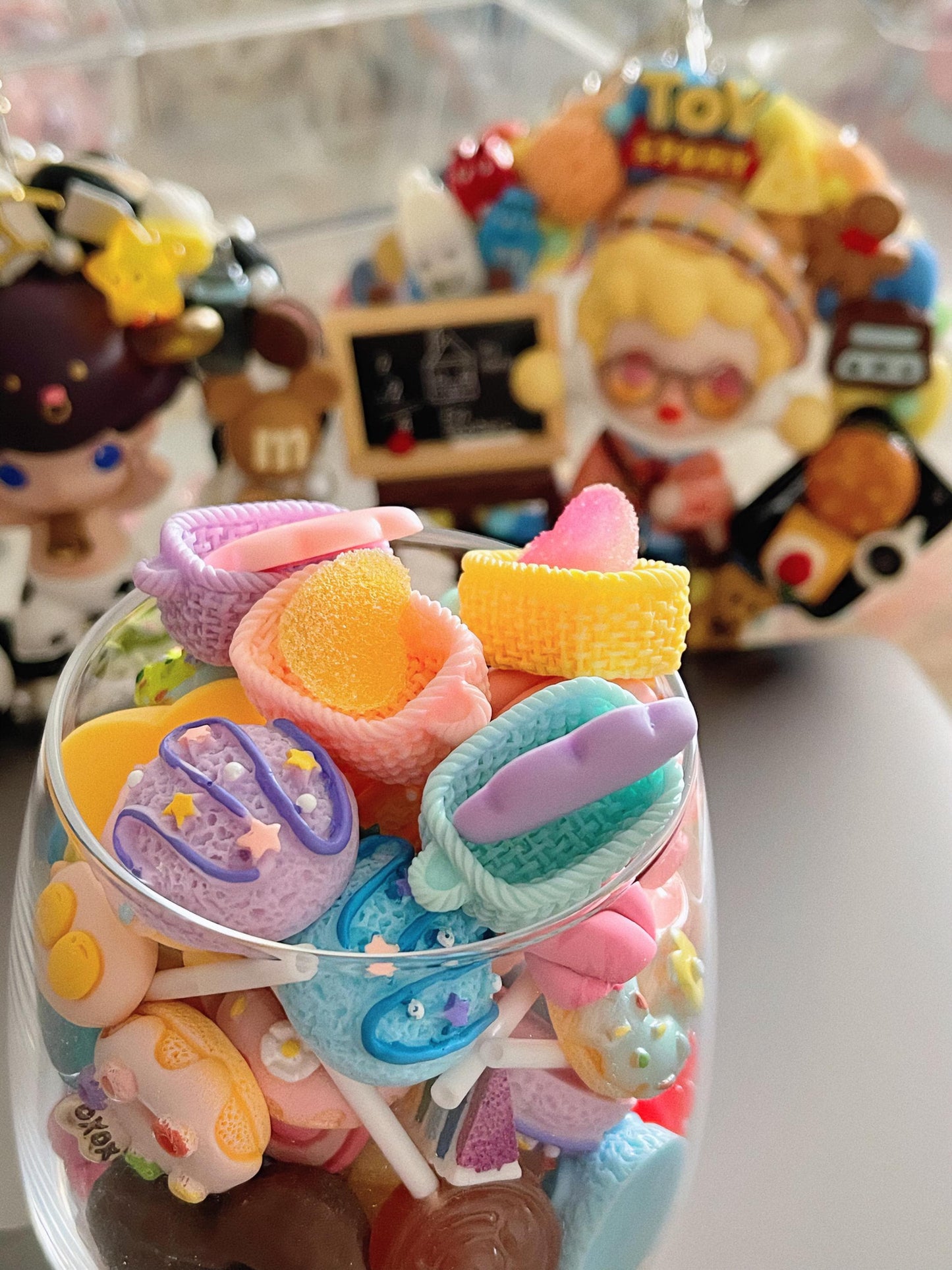 BULK Kawaii Food-Themed Resin Cabochons - DIY Supply Slime Charms for Decoden Phone Cases| Ice Cream, Donuts, Marshmallows| Cafe
