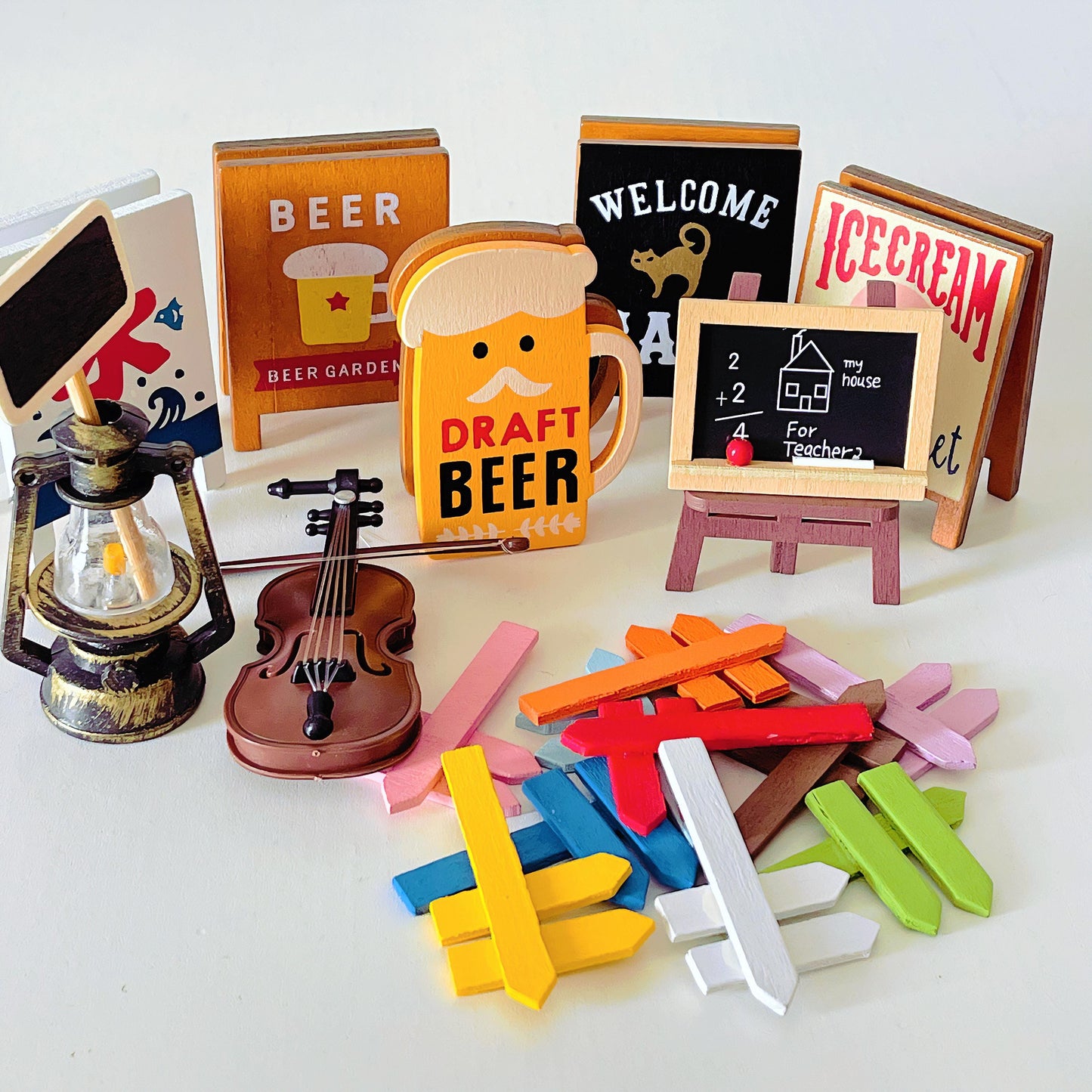 BULK Mixture Wooden Photo Note Holder/Beer Ice-cream Novelty Note Holder/ Desk Accessories DIY kit DIY handcraft supplies Decoden Slime Kit