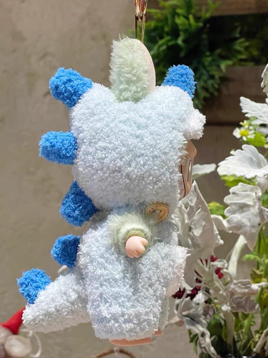 Crochet Labubu Clothes Macaron Labubu Outfit Dragon Fluffy Crochet Doll Clothes