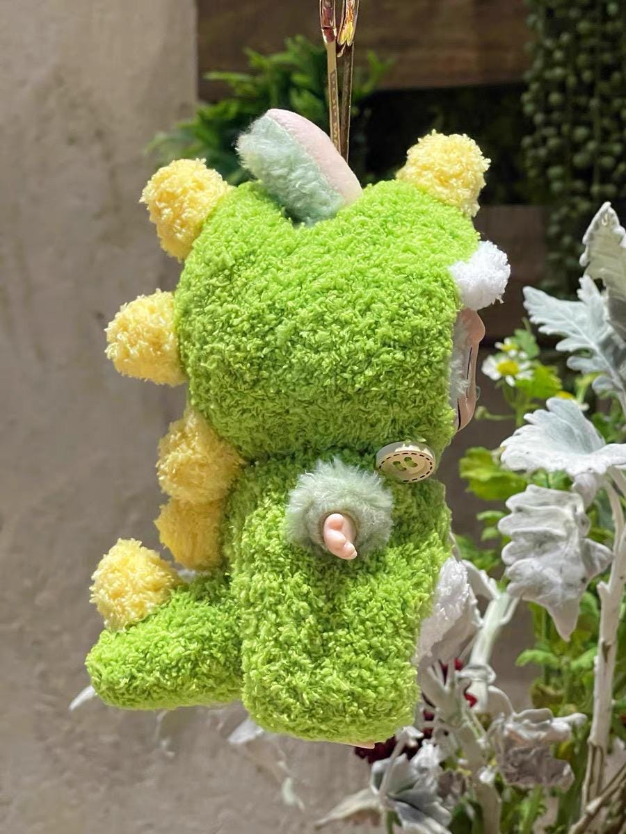 Crochet Labubu Clothes Macaron Labubu Outfit Dragon Fluffy Crochet Doll Clothes