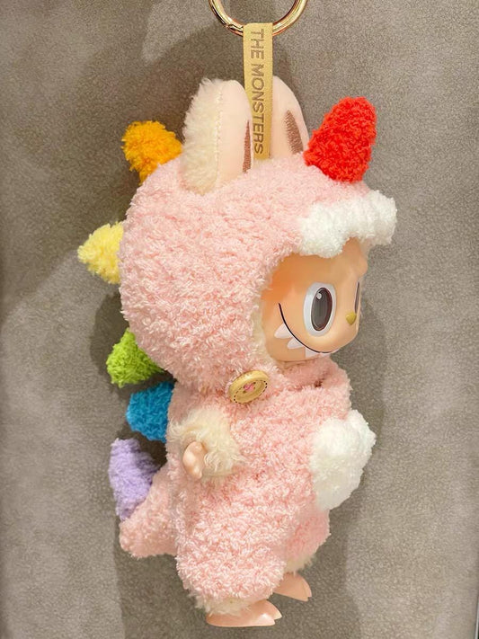 Crochet Labubu Clothes Macaron Labubu Outfit Dragon Fluffy Crochet Doll Clothes