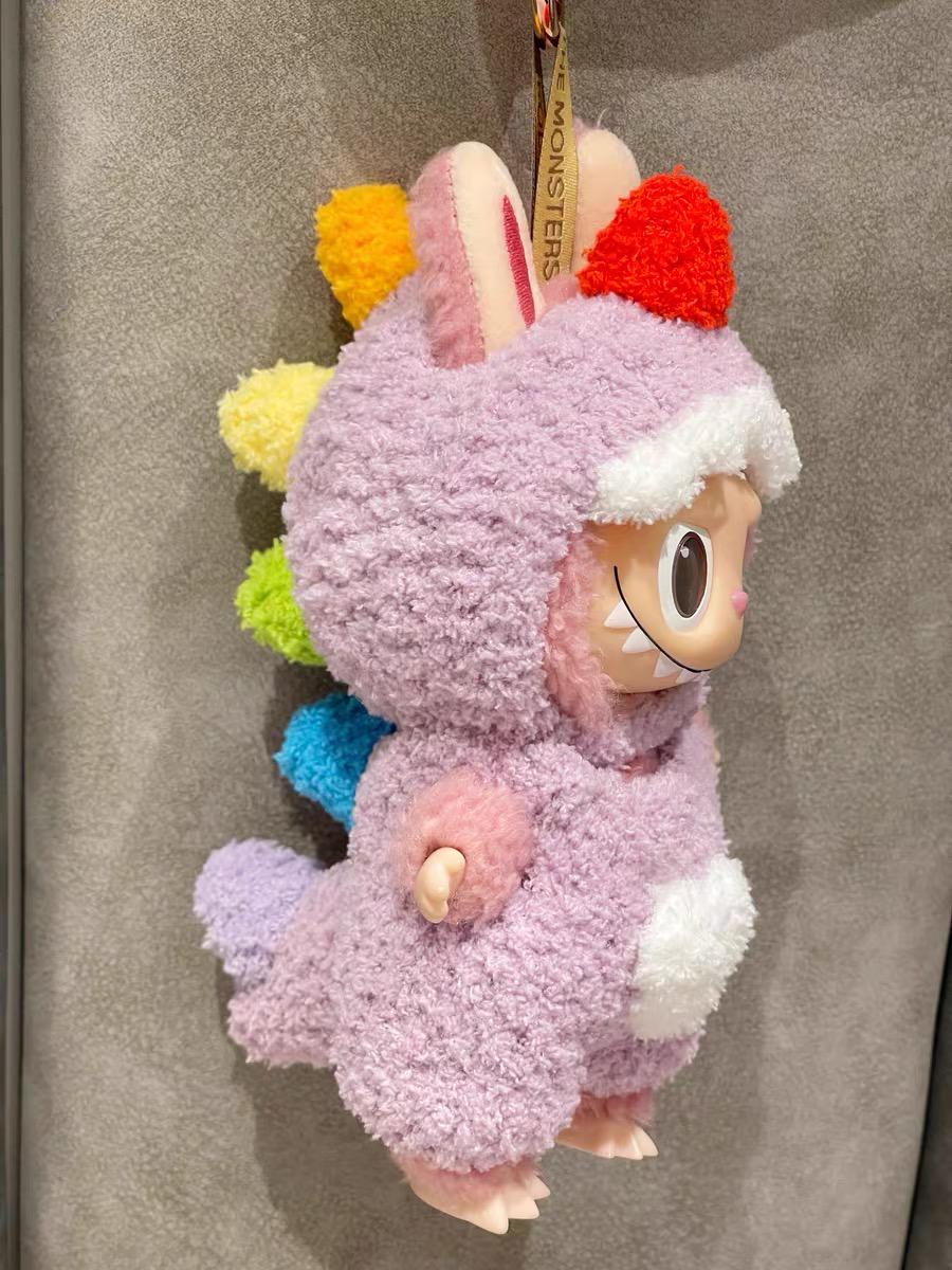 Crochet Labubu Clothes Macaron Labubu Outfit Dragon Fluffy Crochet Doll Clothes