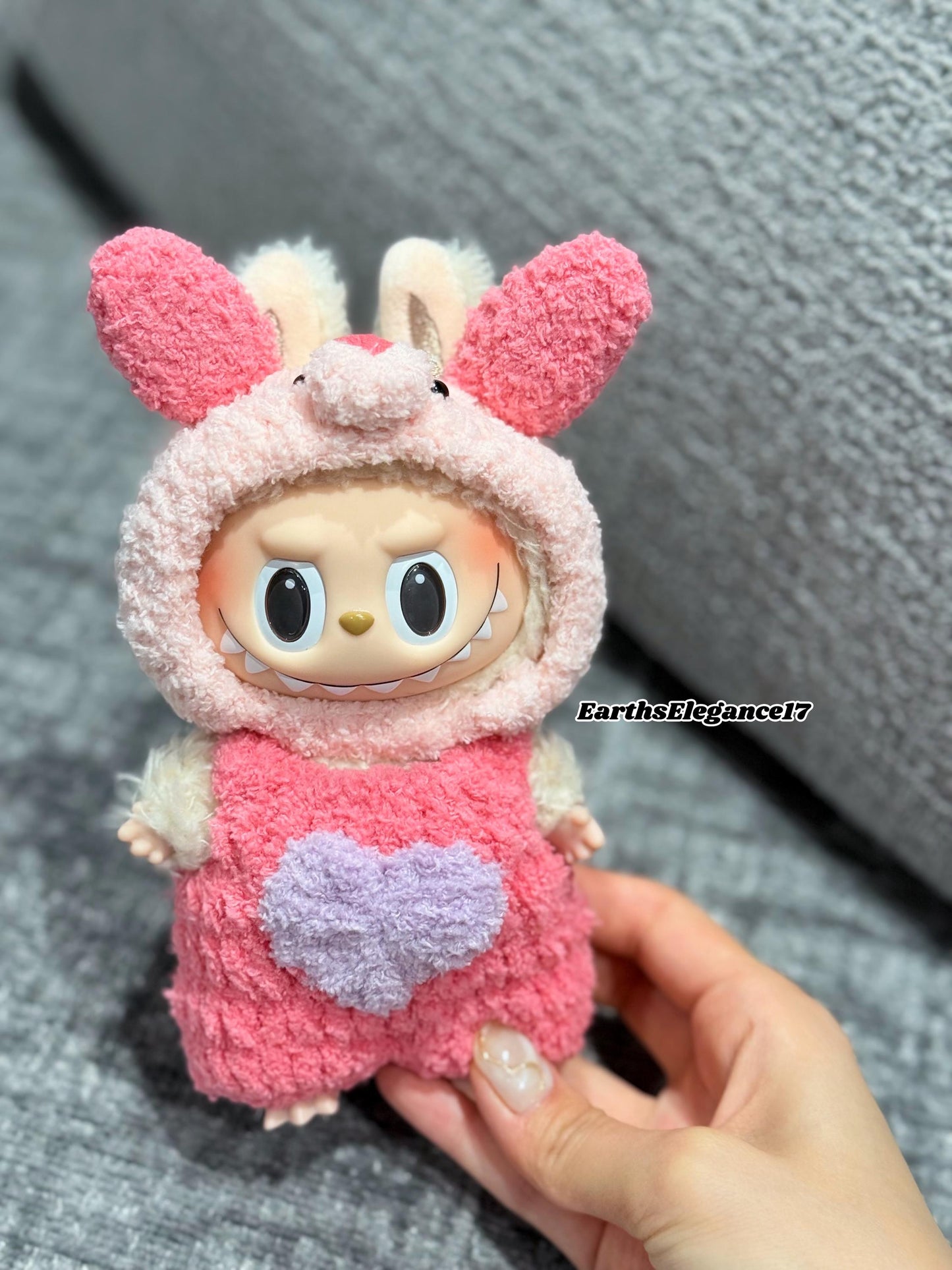 Handmade Crochet Winnie The Pooh Piglet Tiger Macaron Labubu Outfit | Crochet Macaron Labubu Clothes | Kawaii Gift For Labubu Lovers
