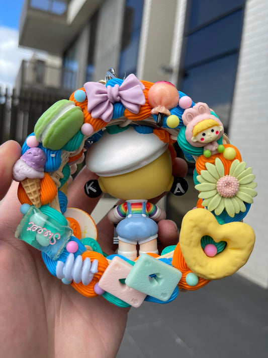 Skullpanda Action Cut! -Fashionable Clapper-Loader Cute Hanging Decoration|Car Rearview Mirror Decoration|Kawaii a Decoration| Popmart