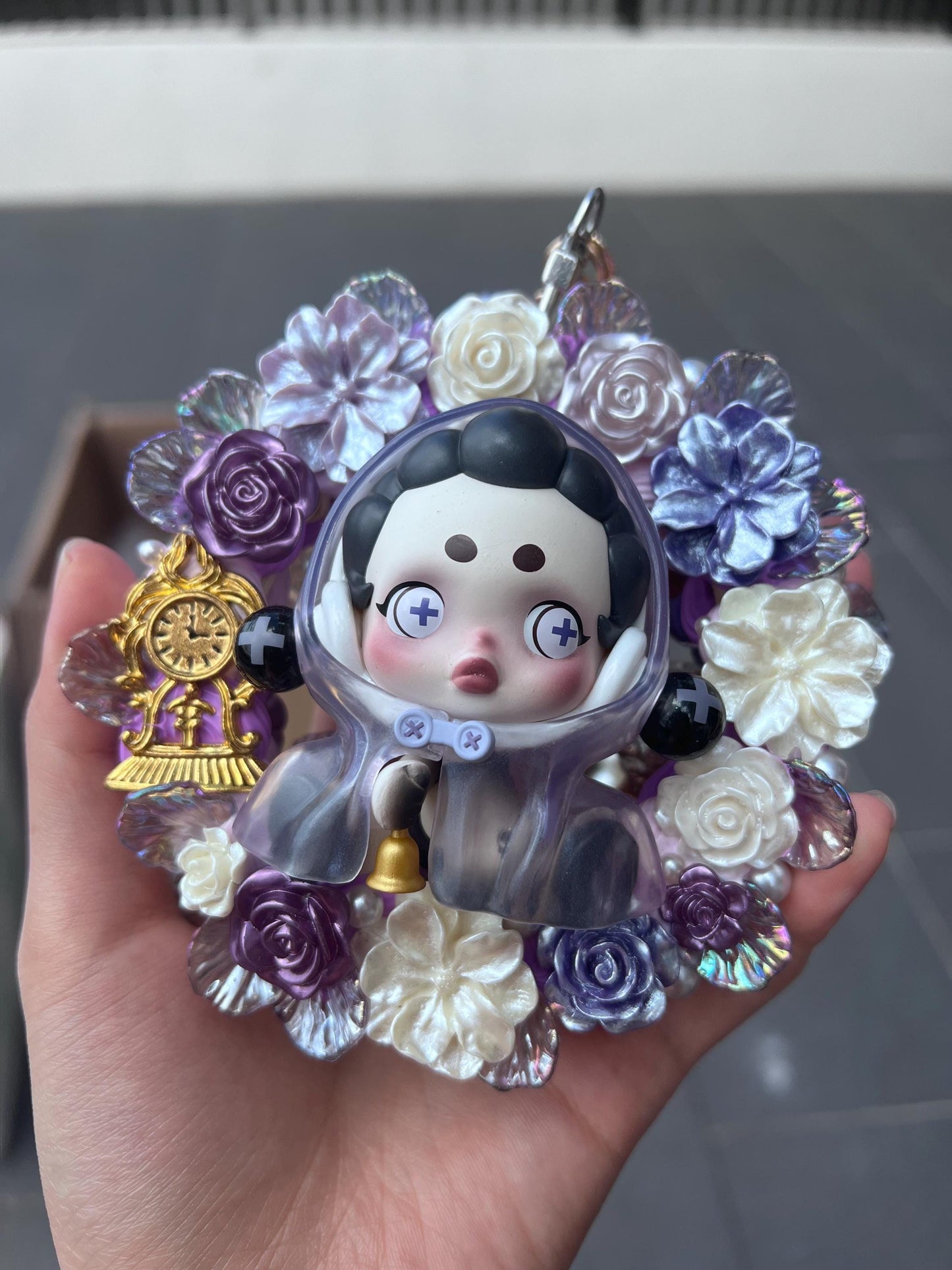Skullpanda Ancient Castle Bell-Ringer Cute Hanging Decoration Gift For Him| Car Interior Decor| HalloweenHome Decoration| The Nun Inspired