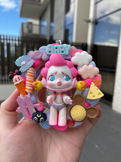 Halloween Hanging Decoration Gift - Skullpanda Candy Monster Town Series- [Fairy Godmother] Trick Or Treat! Car Rearview Mirror Car Charm