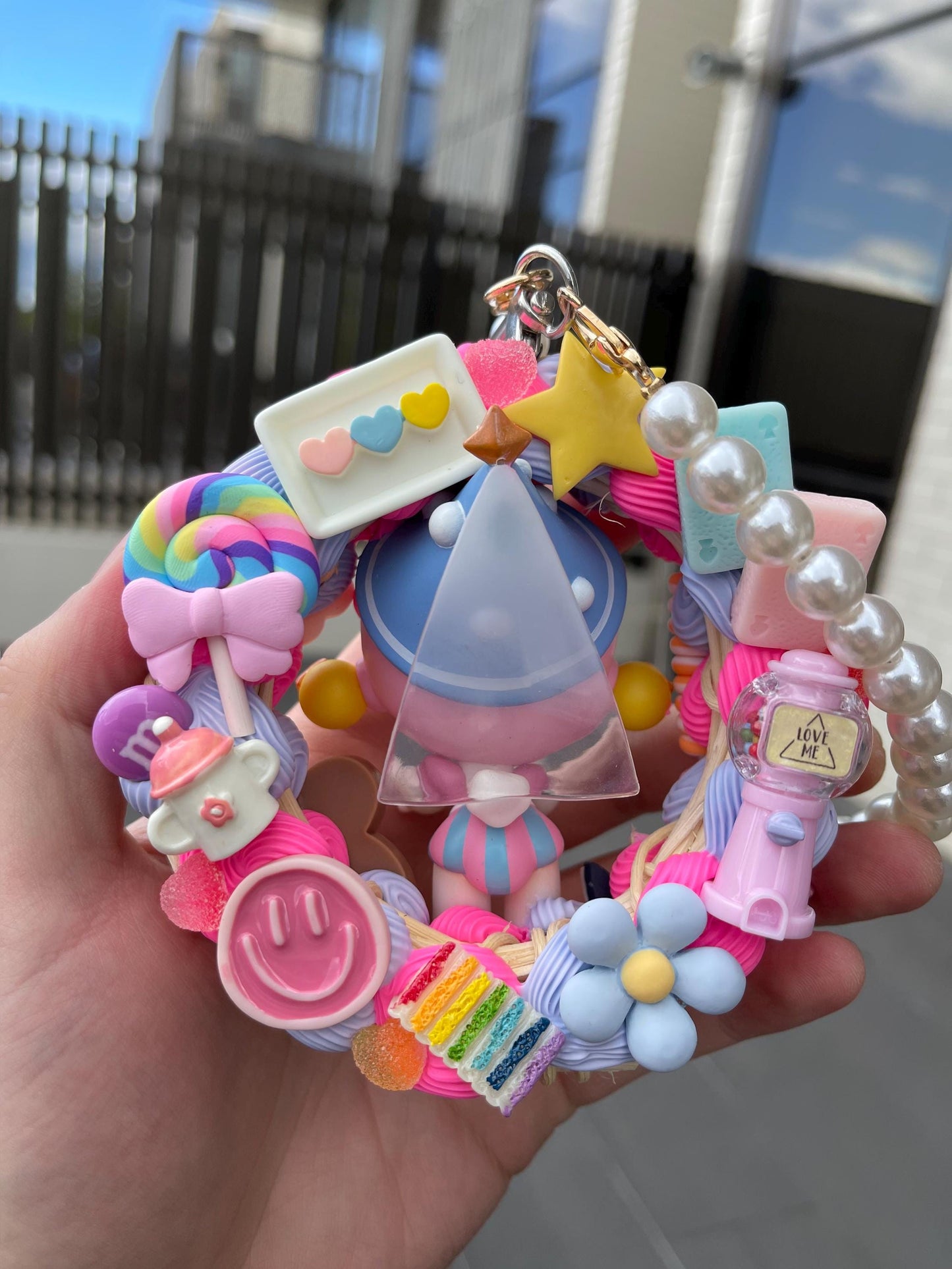 Halloween Hanging Decoration Gift - Skullpanda Candy Monster Town Series- [Fairy Godmother] Trick Or Treat! Car Rearview Mirror Car Charm