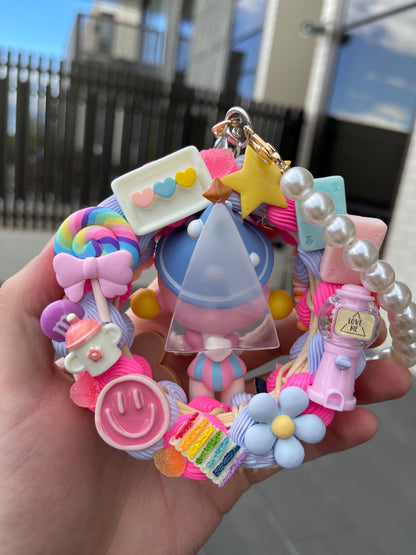 Halloween Hanging Decoration Gift - Skullpanda Candy Monster Town Series- [Fairy Godmother] Trick Or Treat! Car Rearview Mirror Car Charm