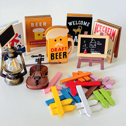 BULK Mixture Wooden Photo Note Holder/Beer Ice-cream Novelty Note Holder/ Desk Accessories DIY kit DIY handcraft supplies Decoden Slime Kit