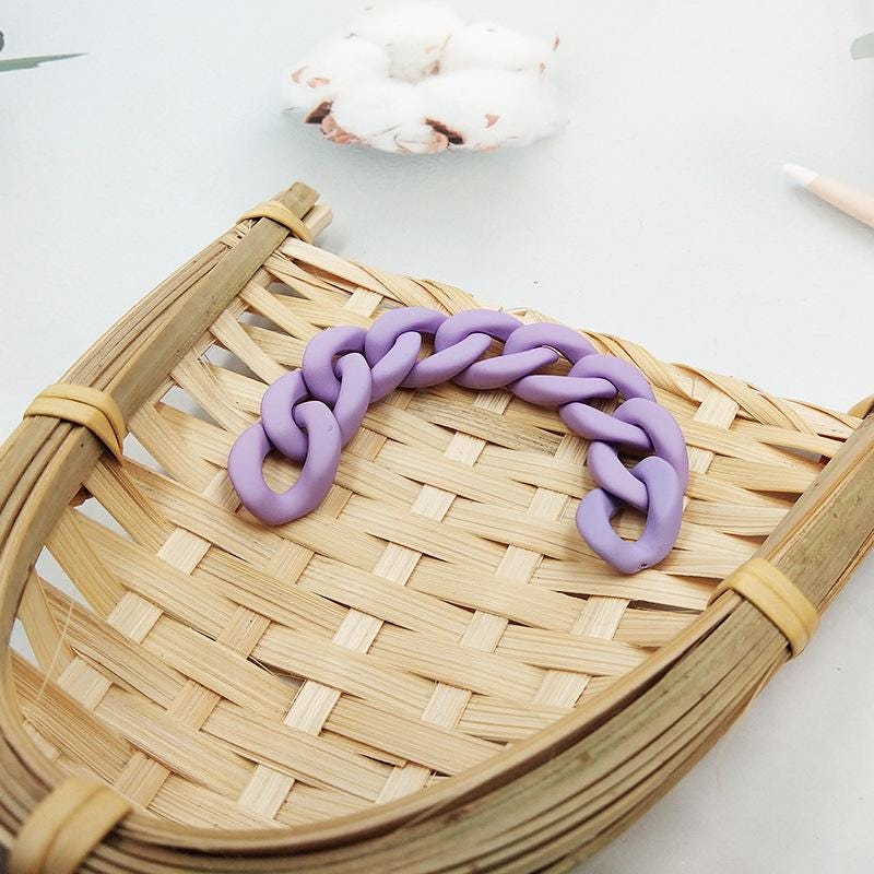 10pcs Pastel Color Phone Case Chain Clips | Cute Handbag Chain DIY Clips | Bracelet Strap | Crossbody Mobile Phone Chain Clips DIY Supply