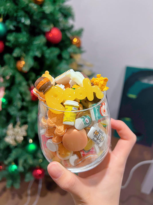 BULK Mixture Kawaii Decoden Supplies DIY Cute Charms Cabochons|Slime Deco Resin DIY Phone Case Grab Bag Popcorn Chocolate Gold Fish Coffee