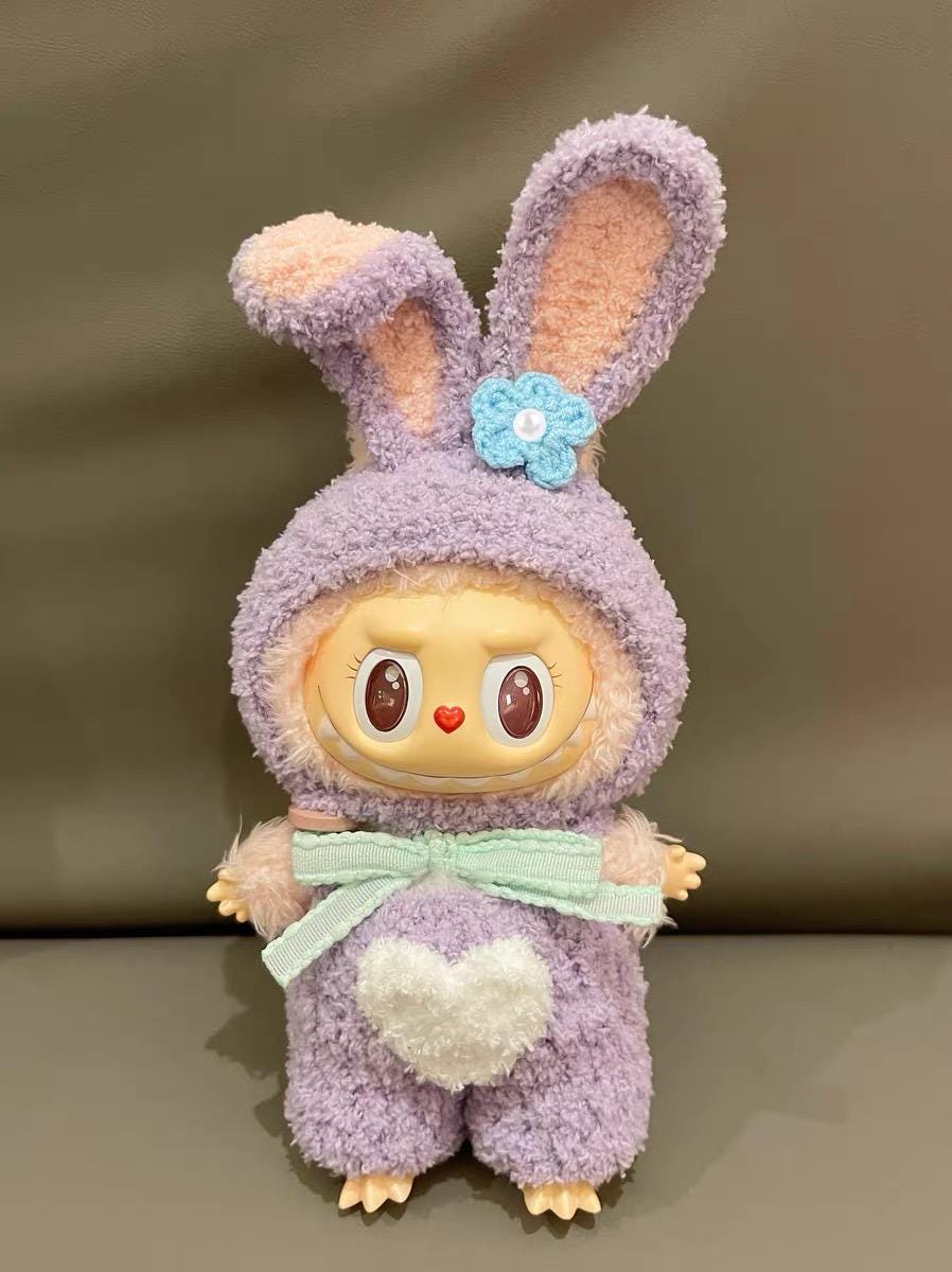 Handmade Crochet Duffy And Friends ShellieMay Duffy StellaLou Crochet Labubu Outfit | Crochet Macaron Labubu Clothes |Gift For Labubu Lovers