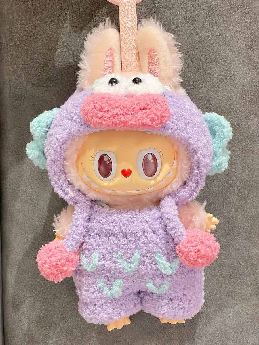 Handmade Crochet ‘Sanrio Hangyodon Pocchaco Cinnamoroll Hello Kitty Inspired' Outfit for Labubu | Kawaii Gift For Labubu Lovers