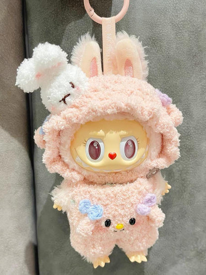 Handmade Crochet ‘Sanrio My Sweet Piano' Outfit for Macaron Labubu | Crochet Macaron Labubu Clothes Bag Charm| Kawaii Gift For Labubu Lovers