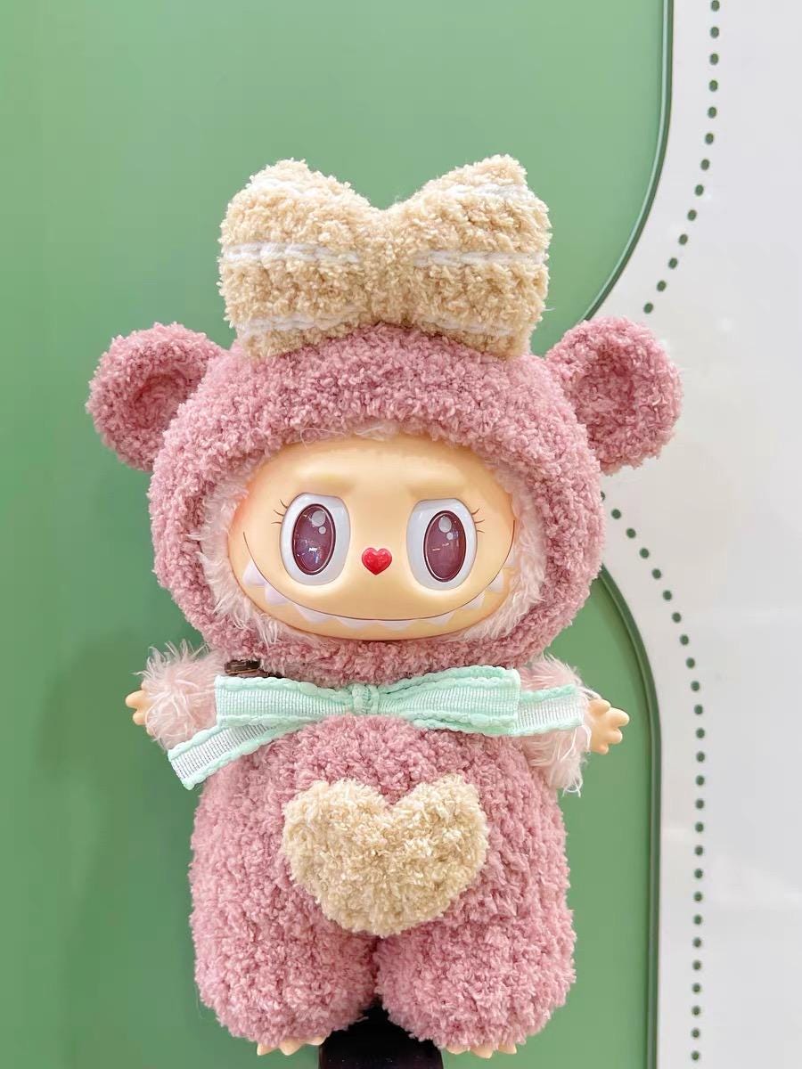 Handmade Crochet Duffy And Friends ShellieMay Duffy StellaLou Crochet Labubu Outfit | Crochet Macaron Labubu Clothes |Gift For Labubu Lovers