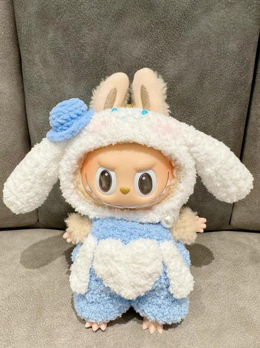 Handmade Crochet ‘Sanrio Hangyodon Pocchaco Cinnamoroll Hello Kitty Inspired' Outfit for Labubu | Kawaii Gift For Labubu Lovers