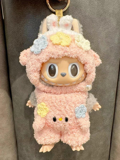 Handmade Crochet ‘Sanrio My Sweet Piano' Outfit for Macaron Labubu | Crochet Macaron Labubu Clothes Bag Charm| Kawaii Gift For Labubu Lovers