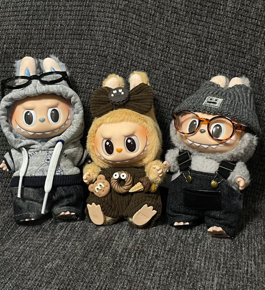 Handmade Swaggy Labubu Outfit for 'Have A Seat' & 'Macaron' Labubu |Self-Designed Dressmaking Labubu Clothes | Kawaii Gift For Labubu Lovers