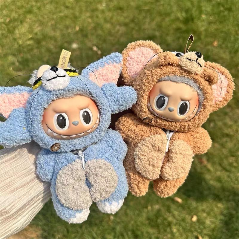 Handmade Crochet Tom & Jerry-Inspired Labubu Outfit | Adorable Labubu Clothes | Unique Gift for Labubu Fans | Kawaii Collectible