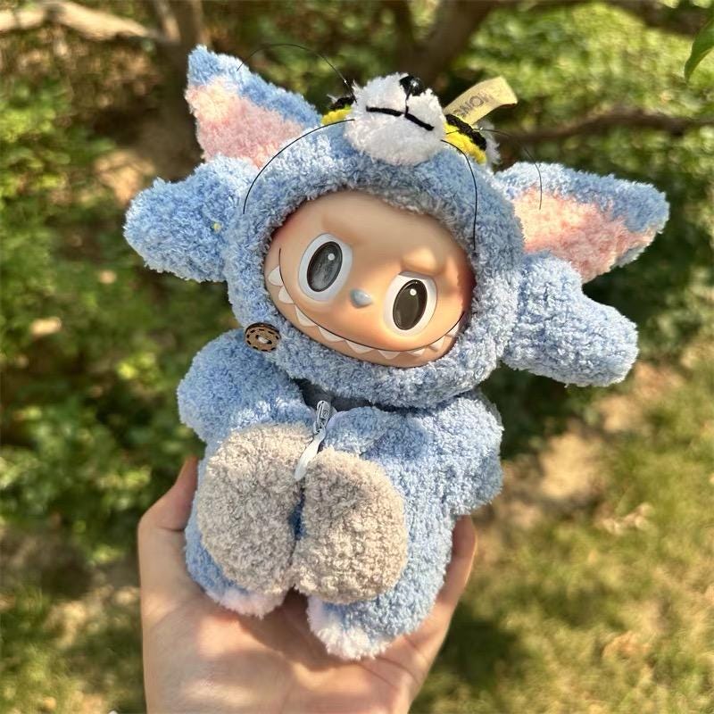 Handmade Crochet Tom & Jerry-Inspired Labubu Outfit | Adorable Labubu Clothes | Unique Gift for Labubu Fans | Kawaii Collectible