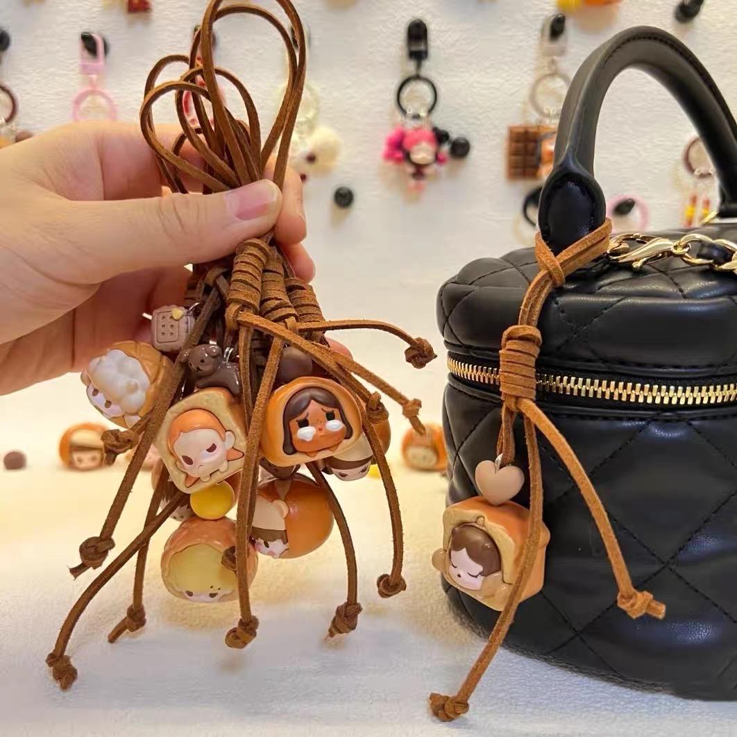 Handmade Lucky Bag Charm Keychain | Y2K Kawaii Popbean Accessories Car Rear View Mirror Hanging| Cute Handbag Hanging Charm Gift For Her