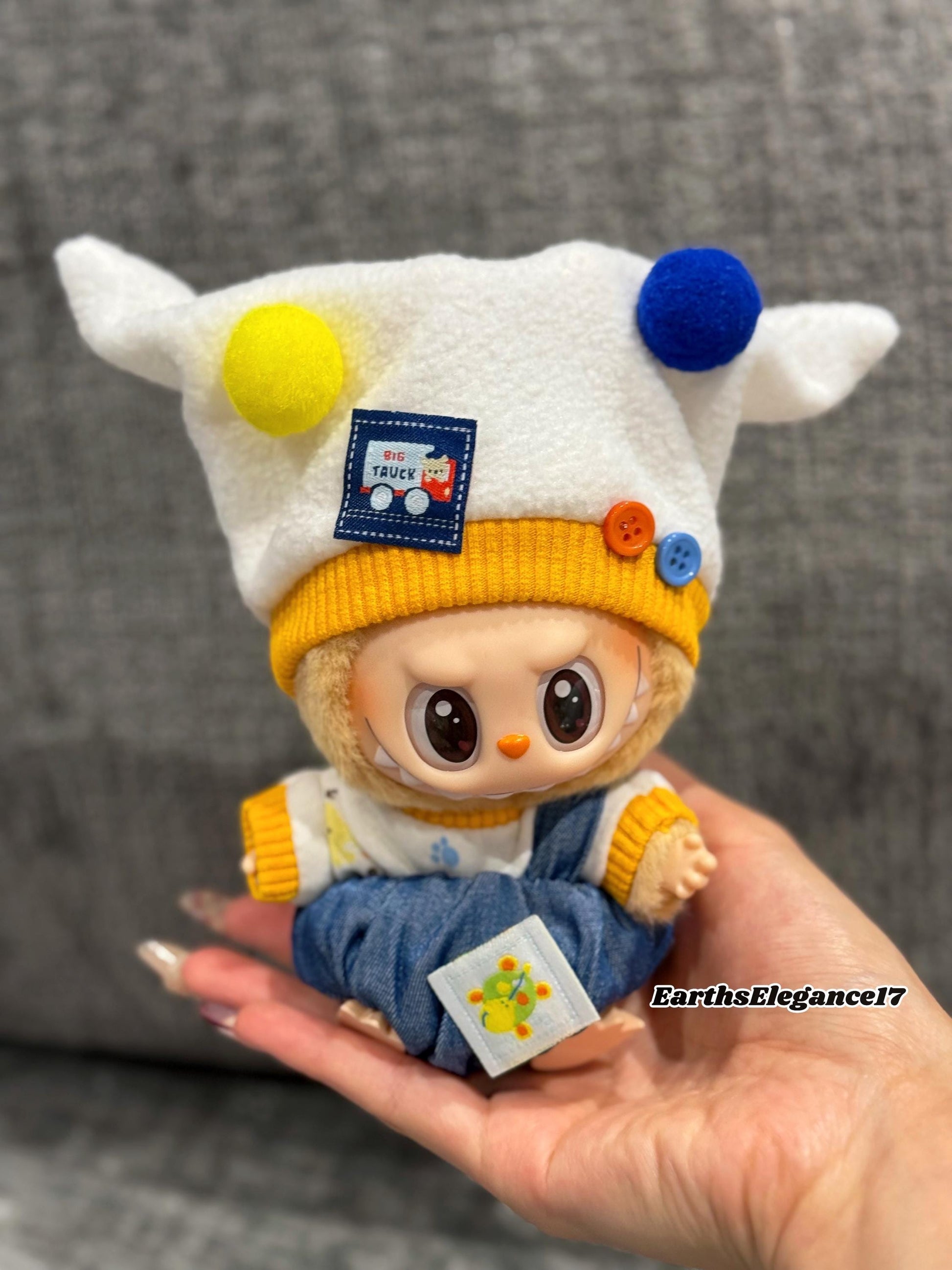 Handmade Labubu Outfit for Macaron & Have a Seat Series | Custom Doll Clothes for Collectors | Cute Labubu Dress| Labubu Clothes Gifts