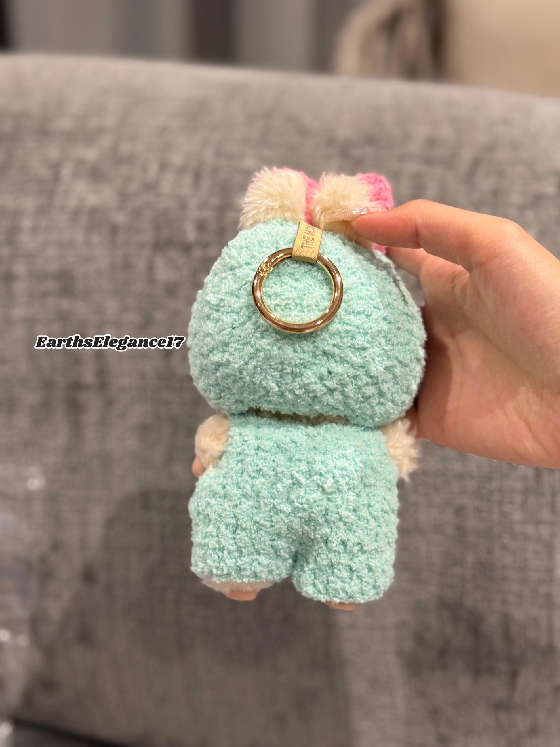 Handmade Crochet 'Stitch Scrump' Outfit for Macaron Labubu | Crochet Macaron Labubu Clothes Bag Charm | Kawaii Gift For Labubu Lovers
