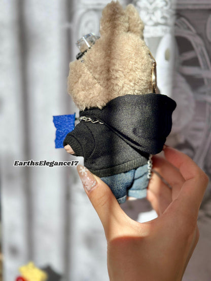 Handmade Labubu Swaggy Rapper Outfit | Labubu Clothes |Handcrafted Hoodie, Goggles, Chain Necklace | Unique Streetwear Style for Collectors