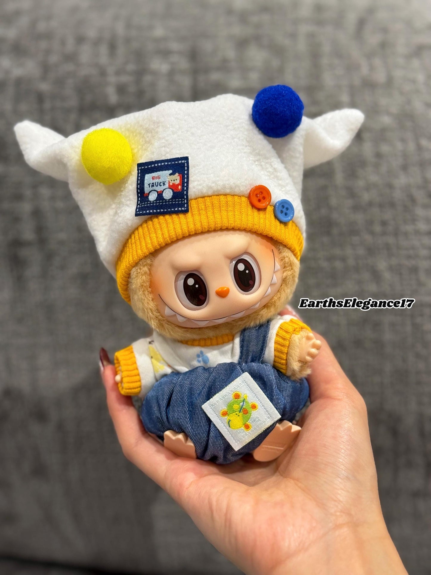 Handmade Labubu Outfit for Macaron & Have a Seat Series | Custom Doll Clothes for Collectors | Cute Labubu Dress| Labubu Clothes Gifts