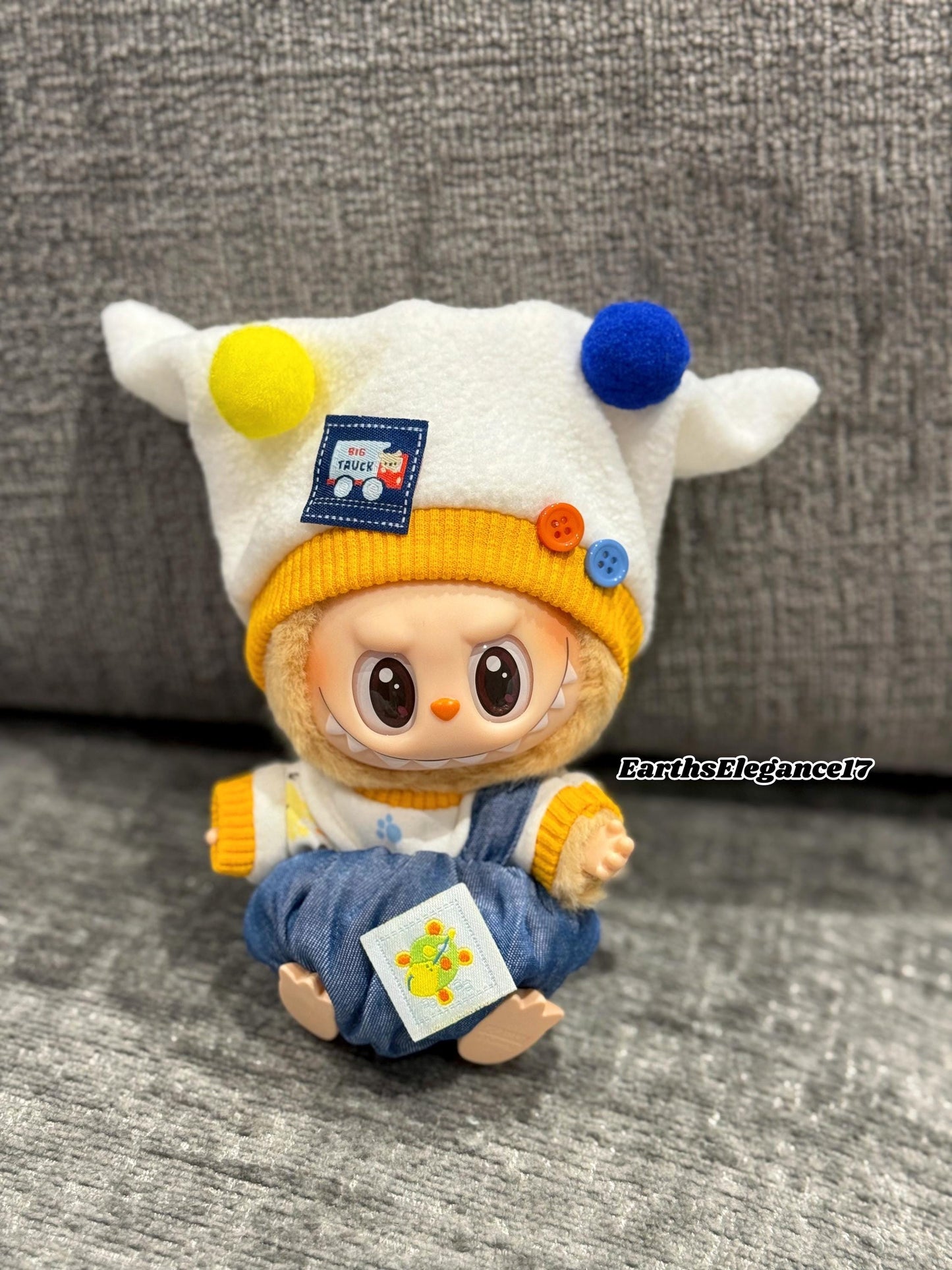 Handmade Labubu Outfit for Macaron & Have a Seat Series | Custom Doll Clothes for Collectors | Cute Labubu Dress| Labubu Clothes Gifts