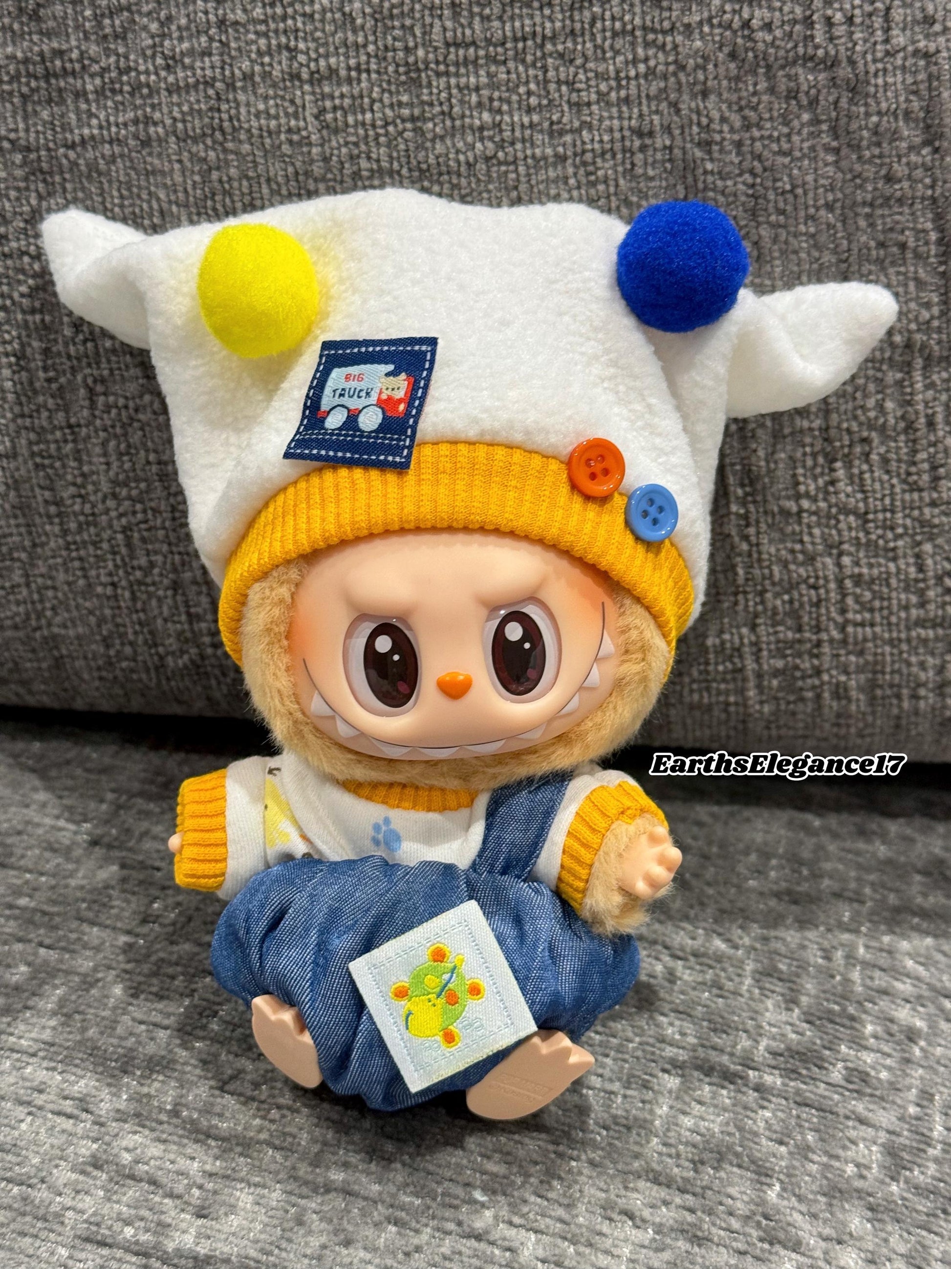 Handmade Labubu Outfit for Macaron & Have a Seat Series | Custom Doll Clothes for Collectors | Cute Labubu Dress| Labubu Clothes Gifts