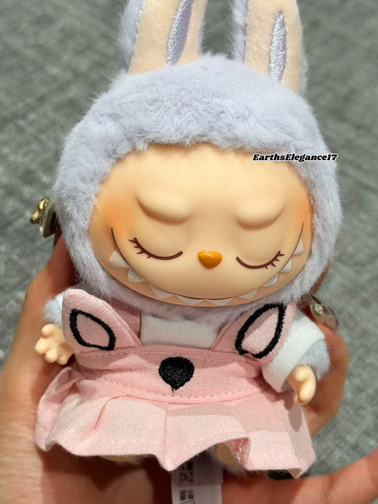 Handmade Labubu Clothes | Labubu Outfits | Macaron Labubu Dress | Seat Labubu Clothes | 17cm Doll Clothes | Bunny Dress | Labubu Accessories