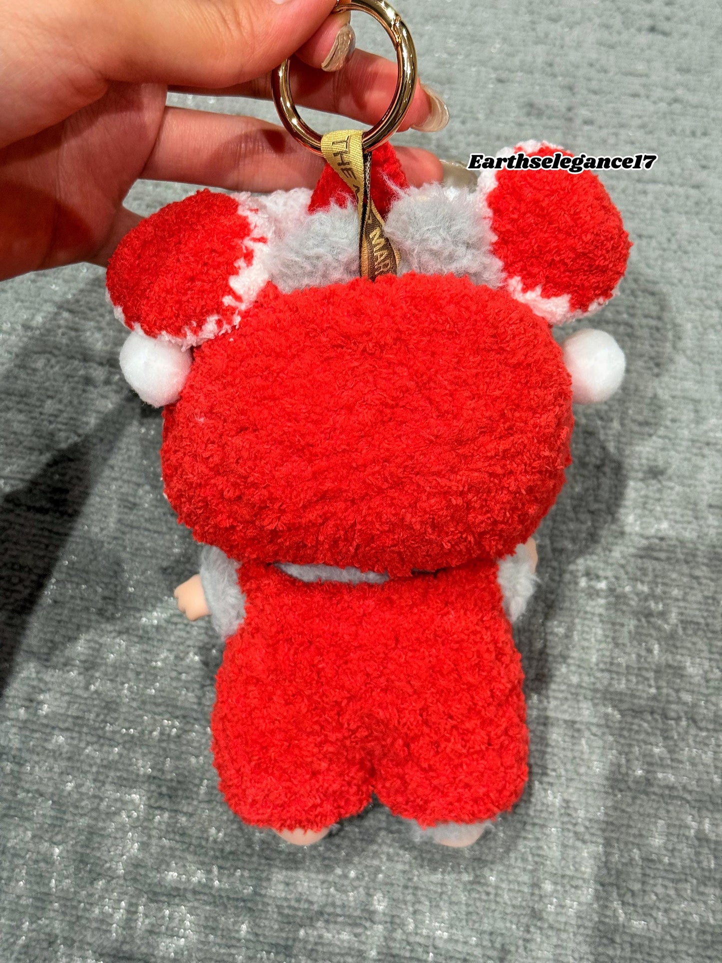 Handmade Chinese Lion Dance Outfit for Labubu Macaron, 17cm Doll Clothes, Crochet Costume, Lunar New Year, Doll Accessories, Gift Idea