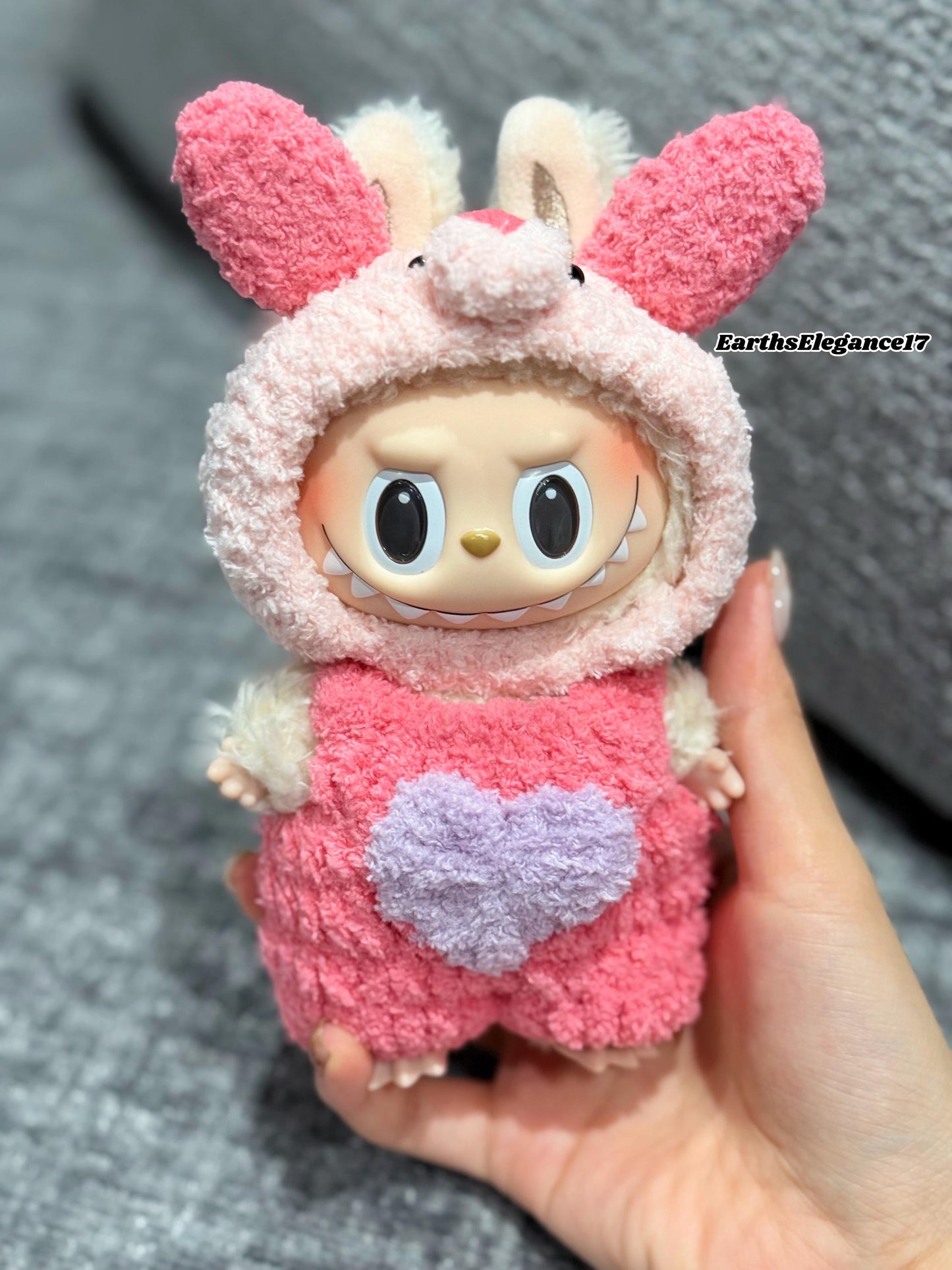 Handmade Crochet Winnie The Pooh Piglet Tiger Macaron Labubu Outfit | Crochet Macaron Labubu Clothes | Kawaii Gift For Labubu Lovers