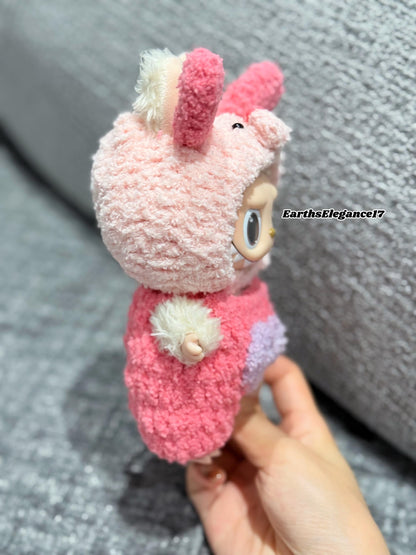 Handmade Crochet Winnie The Pooh Piglet Tiger Macaron Labubu Outfit | Crochet Macaron Labubu Clothes | Kawaii Gift For Labubu Lovers