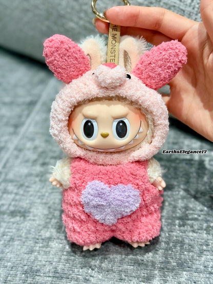 Handmade Crochet Winnie The Pooh Piglet Tiger Macaron Labubu Outfit | Crochet Macaron Labubu Clothes | Kawaii Gift For Labubu Lovers