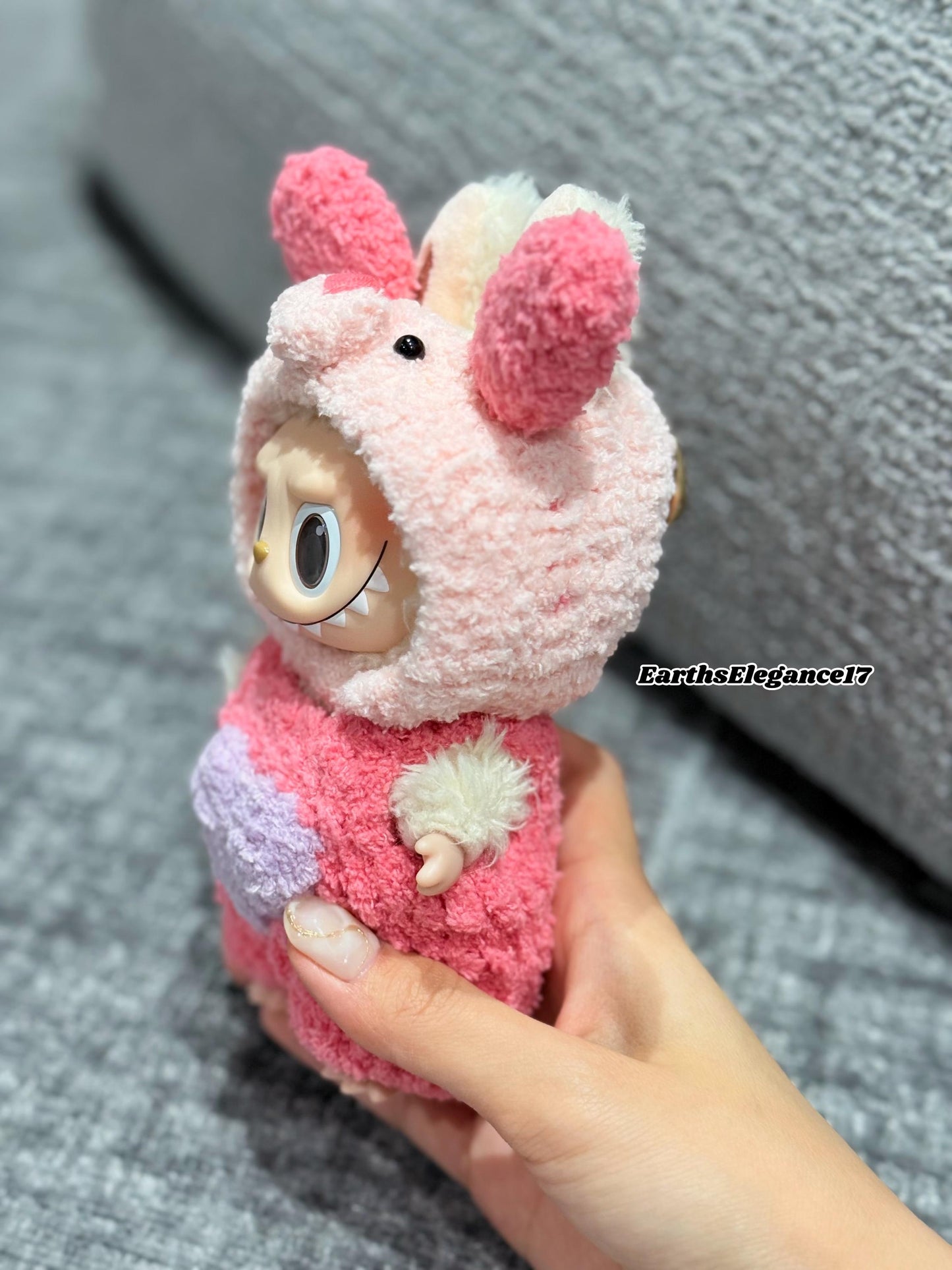 Handmade Crochet Winnie The Pooh Piglet Tiger Macaron Labubu Outfit | Crochet Macaron Labubu Clothes | Kawaii Gift For Labubu Lovers