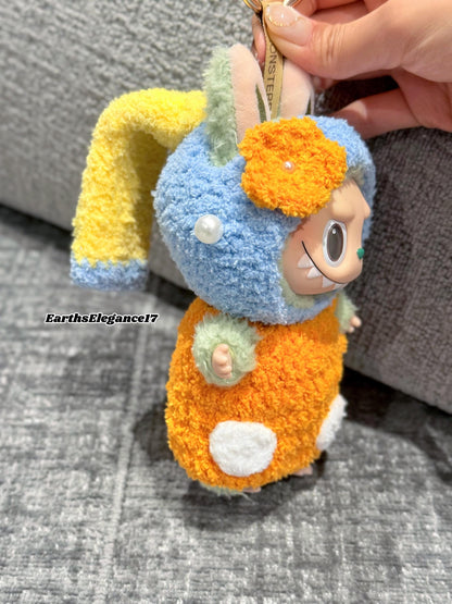 Handmade Crochet 'Girl with a Pearl Earring' Outfit for Macaron Labubu | Crochet Macaron Labubu Clothes| Kawaii Gift For Labubu Lovers