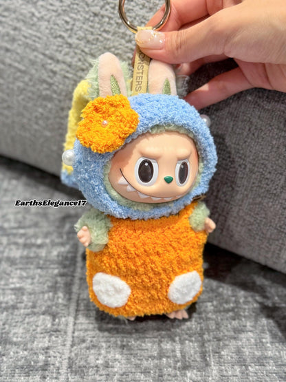 Handmade Crochet 'Girl with a Pearl Earring' Outfit for Macaron Labubu | Crochet Macaron Labubu Clothes| Kawaii Gift For Labubu Lovers