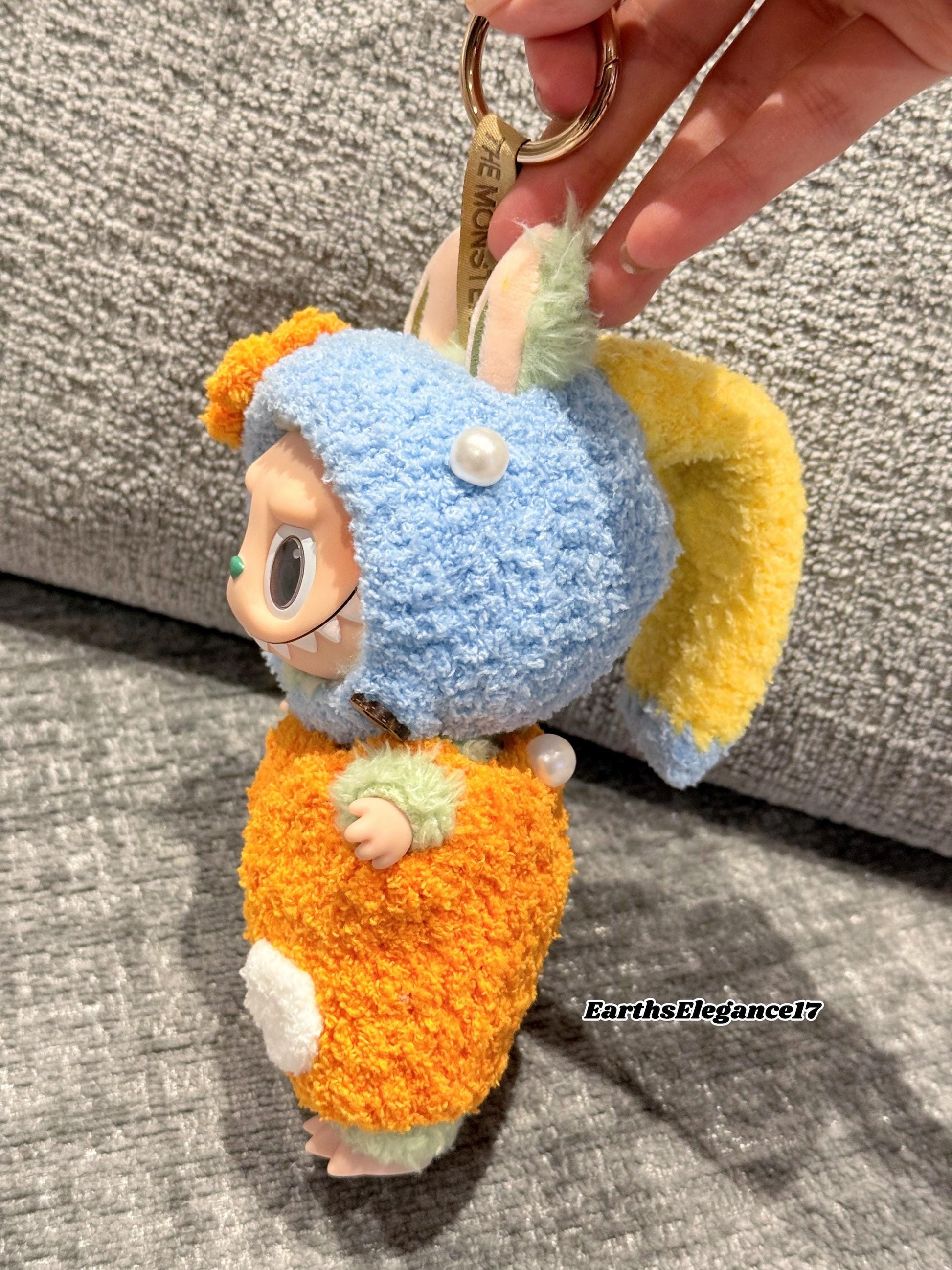 Handmade Crochet 'Girl with a Pearl Earring' Outfit for Macaron Labubu | Crochet Macaron Labubu Clothes| Kawaii Gift For Labubu Lovers