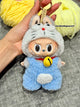 Handmade Crochet Doraemon Outfit for Macaron Labubu|Crochet Macaron Labubu Clothes Bag Charm|Kawaii Gift For Labubu Lovers|17cm Doll Clothes