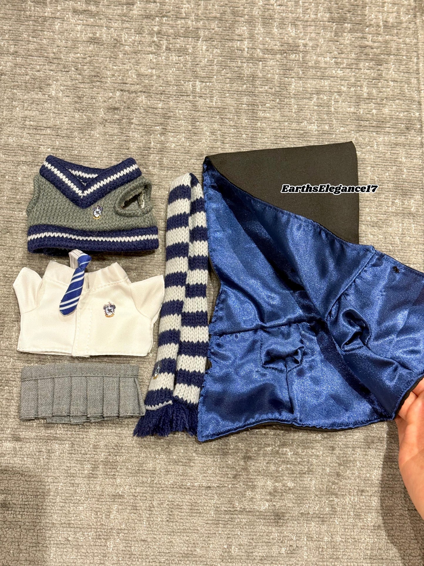 Handmade Labubu Doll Clothes | Inspired Wizard School Uniform Set Macaron Labubu Outfits| 17cm doll outfits Gift For Labubu Lovers