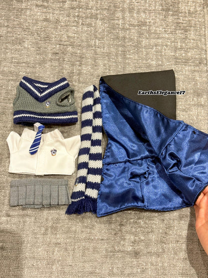 Handmade Labubu Doll Clothes | Inspired Wizard School Uniform Set Macaron Labubu Outfits| 17cm doll outfits Gift For Labubu Lovers