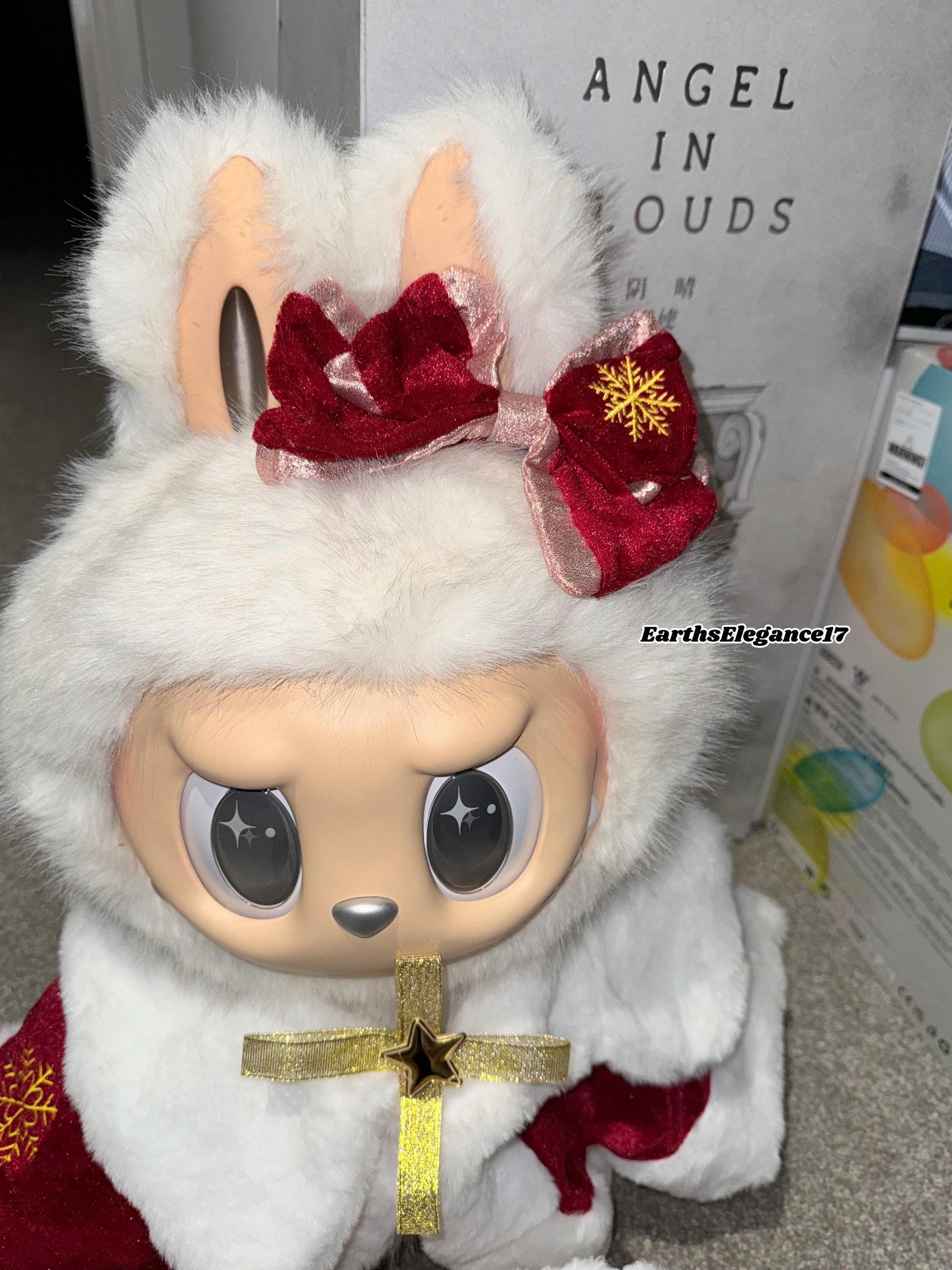 Handmade Zimomo Doll Christmas Outfit | Festive Red Cloak with Fur Trim & Bow | 58cm Doll Clothes|Zimomo Outifits| Zimomo Clothes| Doll Gift