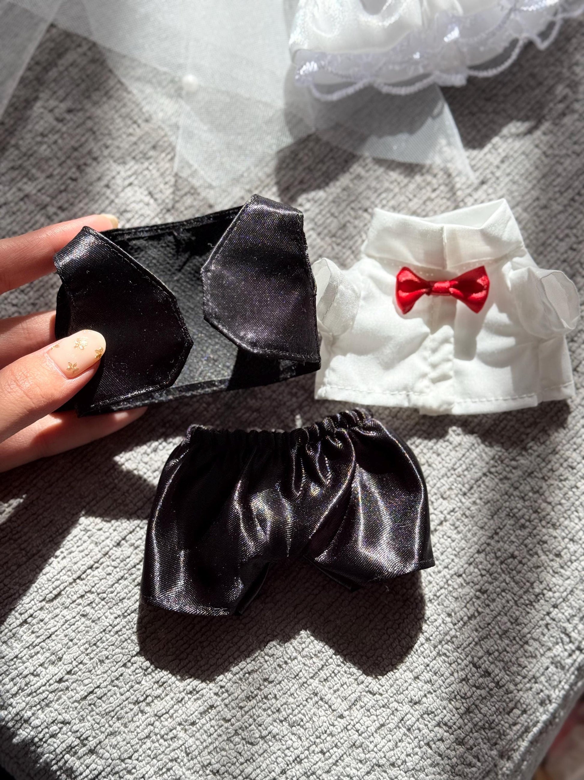 Handmade Labubu Wedding Clothes Set | Bride & Groom Labubu Outfits | 17cm Doll Clothes | Labubu Clothes | Macaron Labubu Wedding Dress Gifts