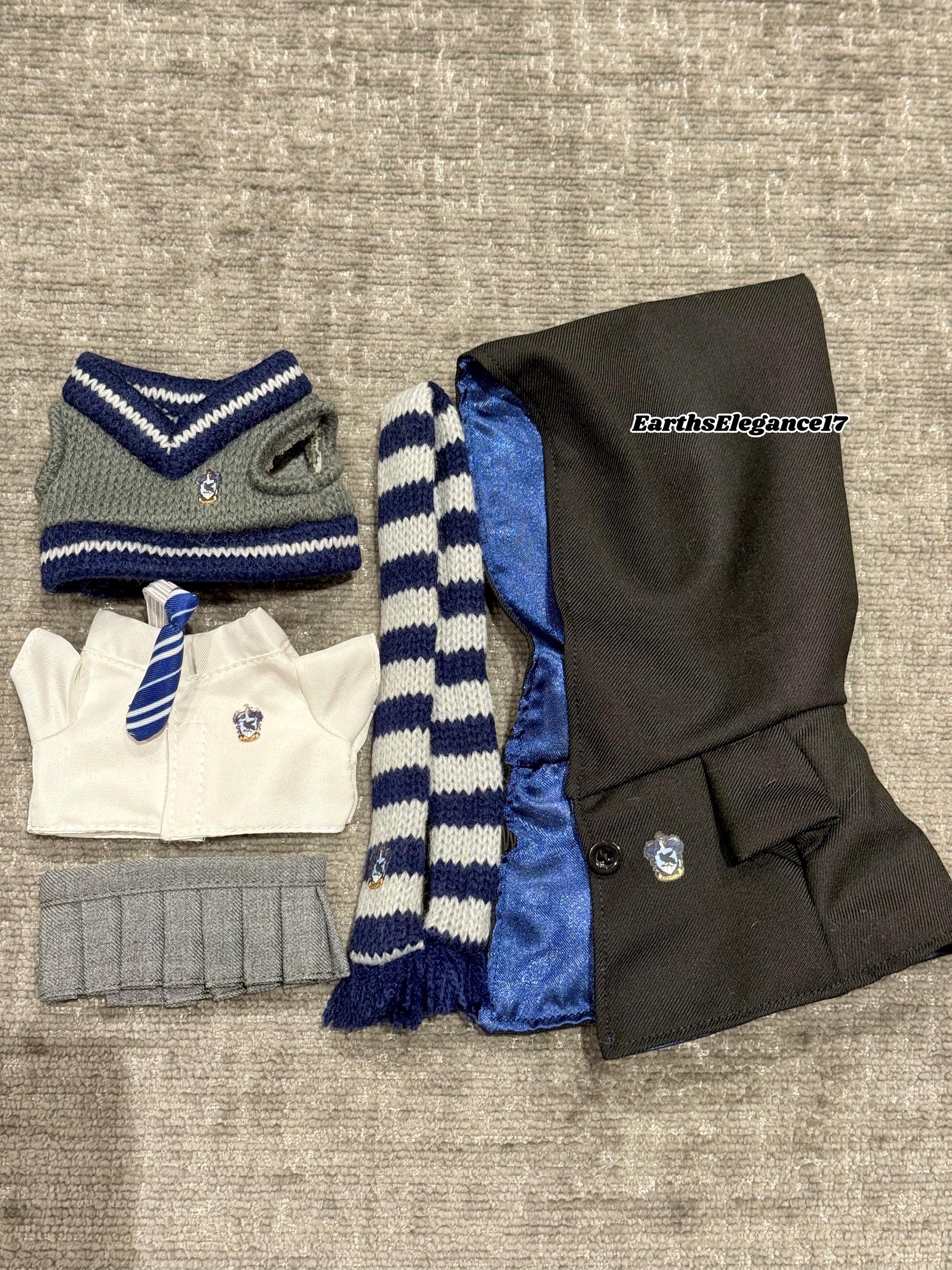 Handmade Labubu Doll Clothes | Inspired Wizard School Uniform Set Macaron Labubu Outfits| 17cm doll outfits Gift For Labubu Lovers