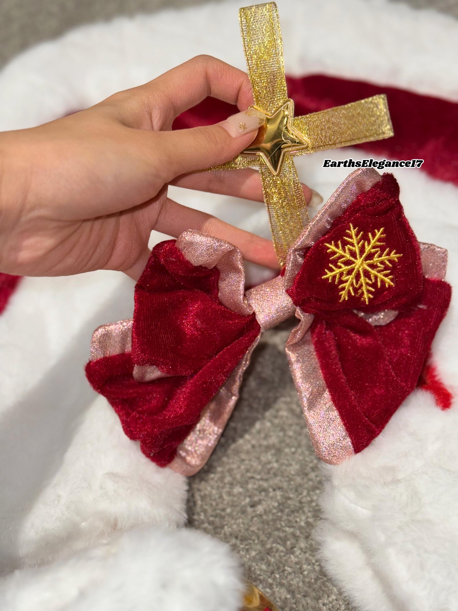 Handmade Zimomo Doll Christmas Outfit | Festive Red Cloak with Fur Trim & Bow | 58cm Doll Clothes|Zimomo Outifits| Zimomo Clothes| Doll Gift