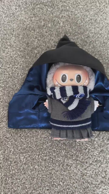 Handmade Labubu Doll Clothes | Inspired Wizard School Uniform Set Macaron Labubu Outfits| 17cm doll outfits Gift For Labubu Lovers