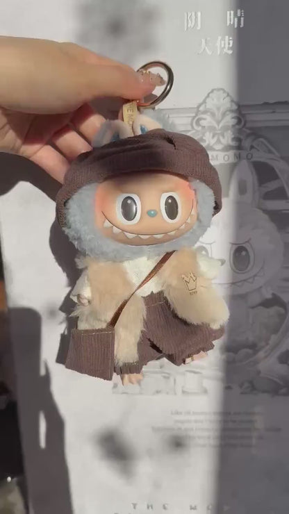Handmade Labubu Doll Clothes - 5-Piece "Woodland Royalty Set" Outfit with Beret Hat|Kawaii Labubu Outfits| Labubu Dress - 17cm Doll Gift